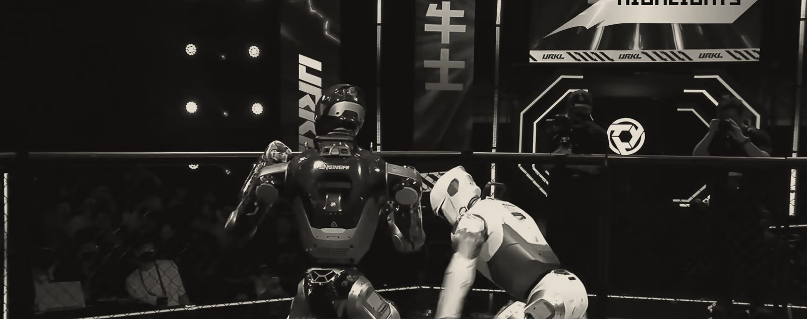 White Eagle and Matador on guard in the URKL cage